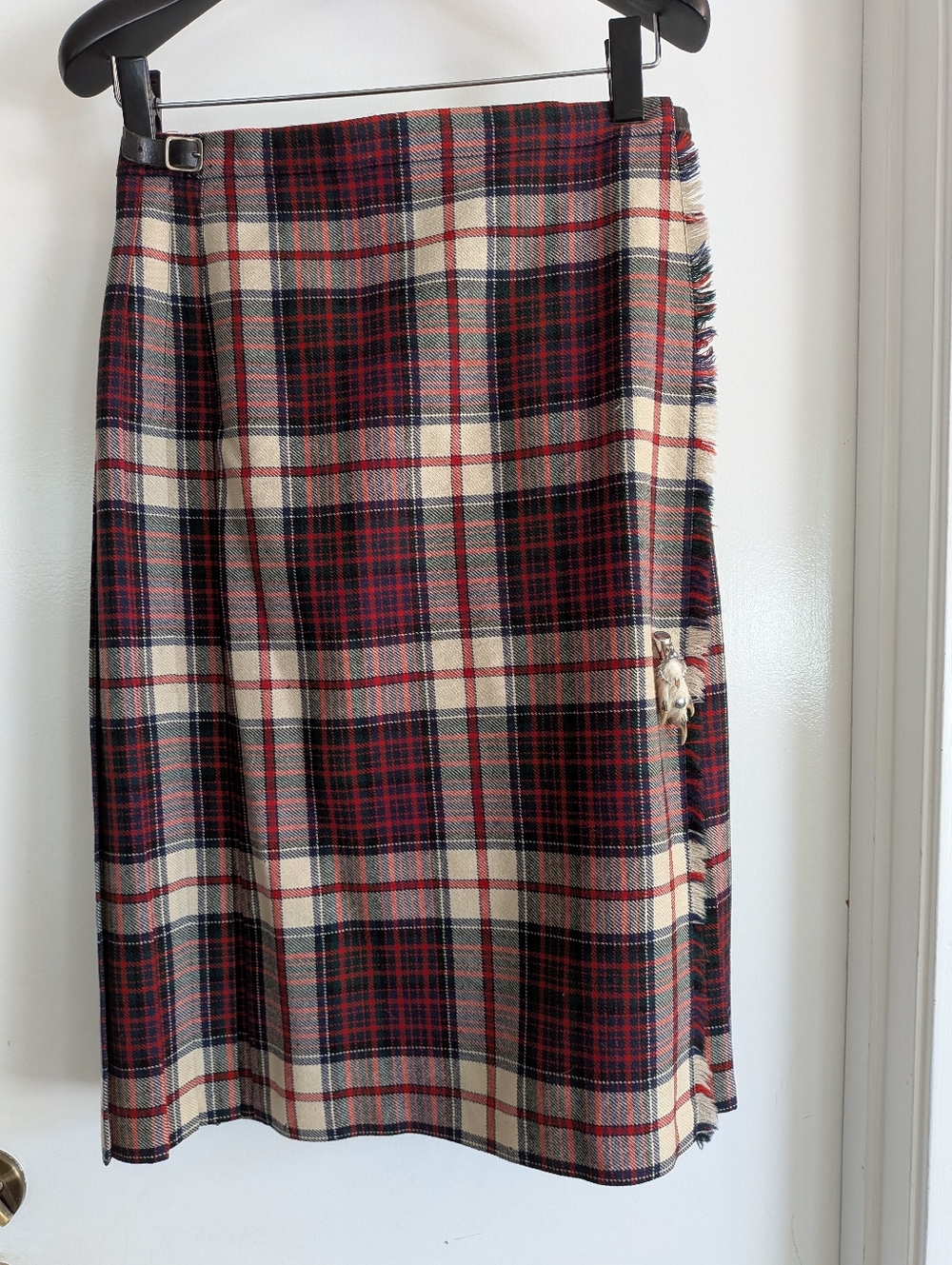 Vintage Size 14.Jedburgh Kiltmakers Scotland Women'Classic Tartan Wrap Skirt